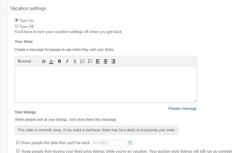 ebay セラーの休み期間の設定方法 年末や夏休み休暇の設定holiday ｜ 副業社長サラリーマン起業した中年会社員が300万稼いだ方法